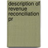 Description Of Revenue Reconciliation Pr by United States. Finance