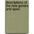 Descriptions Of The New Genera And Speci