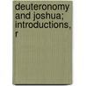 Deuteronomy And Joshua; Introductions, R door Thomas Robinson