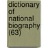 Dictionary Of National Biography (63)