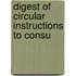 Digest Of Circular Instructions To Consu