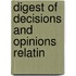 Digest Of Decisions And Opinions Relatin