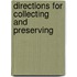 Directions For Collecting And Preserving