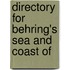 Directory For Behring's Sea And Coast Of