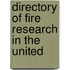 Directory Of Fire Research In The United