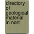 Directory Of Geological Material In Nort