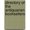 Directory Of The Antiquarian Booksellers by Carl Nicolaus Joseph Matthias Caspar