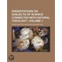 Dissertations On Subjects Of Science Con