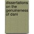 Dissertations On The Genuineness Of Dani