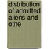 Distribution Of Admitted Aliens And Othe