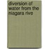 Diversion Of Water From The Niagara Rive