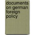 Documents On German Foreign Policy