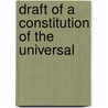 Draft Of A Constitution Of The Universal door Swiss Committee for the Preparation of