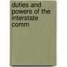 Duties And Powers Of The Interstate Comm door United States. Congress. Commerce