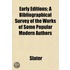 Early Editions; A Bibliographical Survey