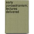 Early Zoroastrianism; Lectures Delivered