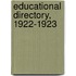 Educational Directory, 1922-1923