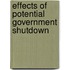 Effects Of Potential Government Shutdown