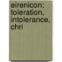 Eirenicon; Toleration, Intolerance, Chri