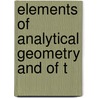 Elements Of Analytical Geometry And Of T door Lld Elias Loomis