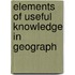Elements Of Useful Knowledge In Geograph