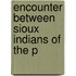 Encounter Between Sioux Indians Of The P
