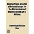 English Prose, A Series Of Related Essay