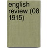 English Review (08 1915) door Onbekend
