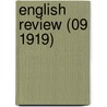 English Review (09 1919) door Onbekend