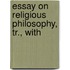 Essay On Religious Philosophy, Tr., With