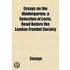 Essays On The Kindergarten, A Selection