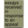 Essays Received In Response To An Appeal door Canadian Institute