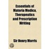 Essentials Of Materia Medica, Therapeuti