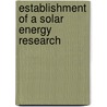 Establishment Of A Solar Energy Research door Assembly Of Mathematical Committee