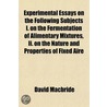 Experimental Essays On The Following Sub door David Macbride