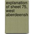 Explanation Of Sheet 75, West Aberdeensh