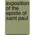 Exposition Of The Epistle Of Saint Paul