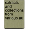Extracts And Collections From Various Au door Onbekend