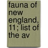 Fauna Of New England, 11; List Of The Av door Richard Allen