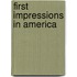 First Impressions In America