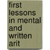 First Lessons In Mental And Written Arit