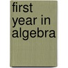 First Year In Algebra door Somerville Somerville
