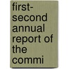 First- Second Annual Report Of The Commi door New York Commission of Electricity