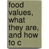 Food Values, What They Are, And How To C