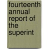 Fourteenth Annual Report Of The Superint door New York State