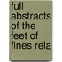 Full Abstracts Of The Feet Of Fines Rela