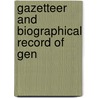 Gazetteer And Biographical Record Of Gen door Vose