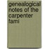 Genealogical Notes Of The Carpenter Fami