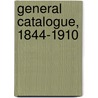 General Catalogue, 1844-1910 by Meadville Theological School. 1N