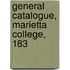 General Catalogue, Marietta College, 183